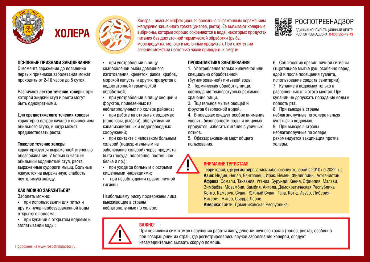 Холера палакат